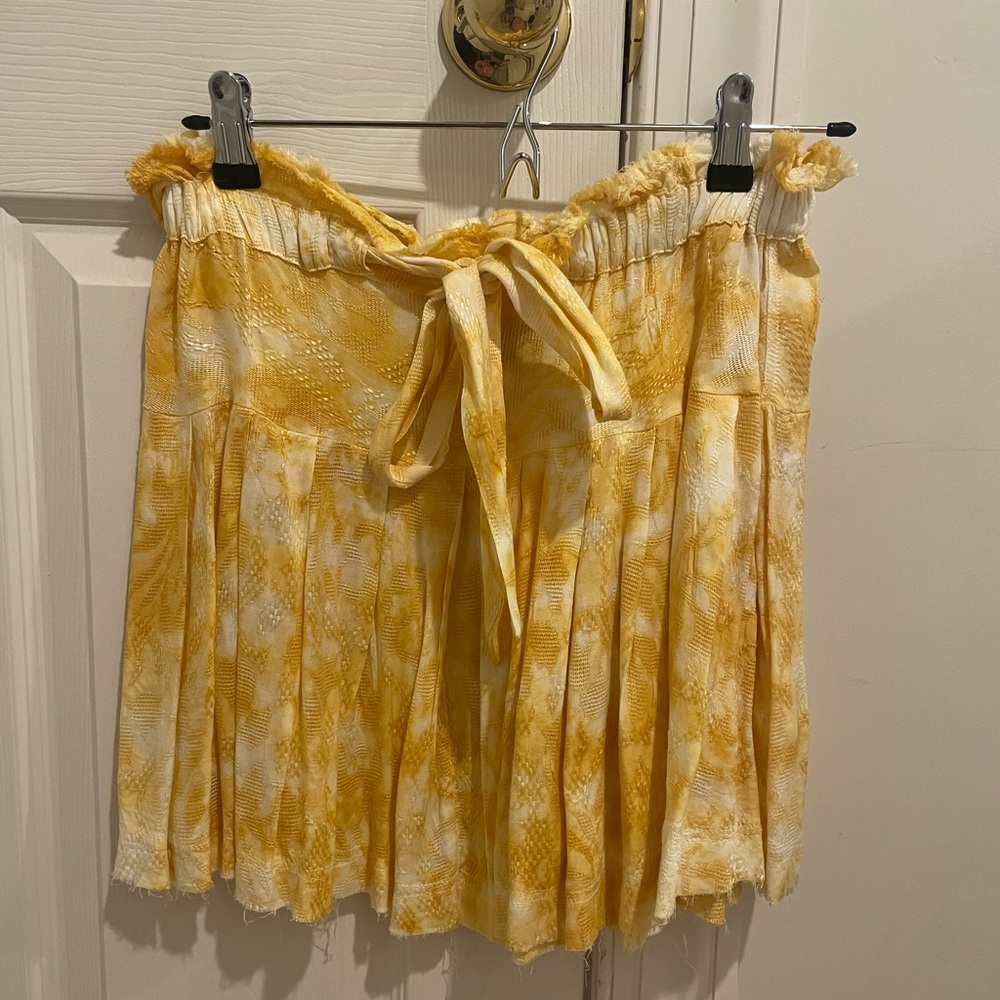 Urban Outfitters Marigold Tie-Dye Mini Skirt